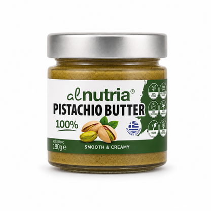 Alnutria Pistachio Butter 100% από ελληνικό κελυφωτό φιστίκι 180g