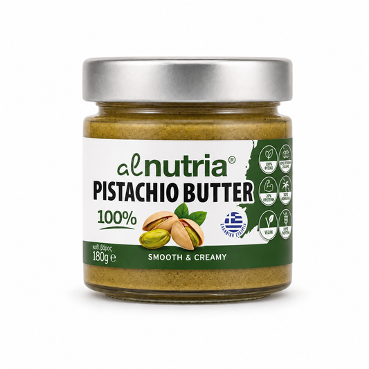 Alnutria Pistachio Butter 100% από ελληνικό κελυφωτό φιστίκι 180g