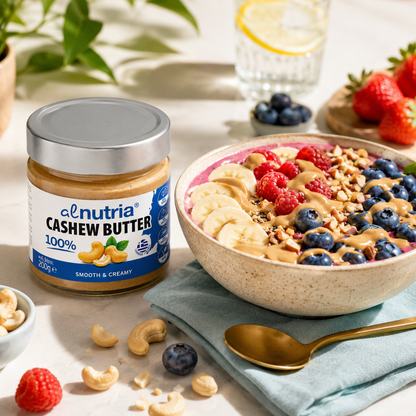 Smoothie bowl με βούτυρο κάσιους alnutria 100% και φρέσκα φρούτα