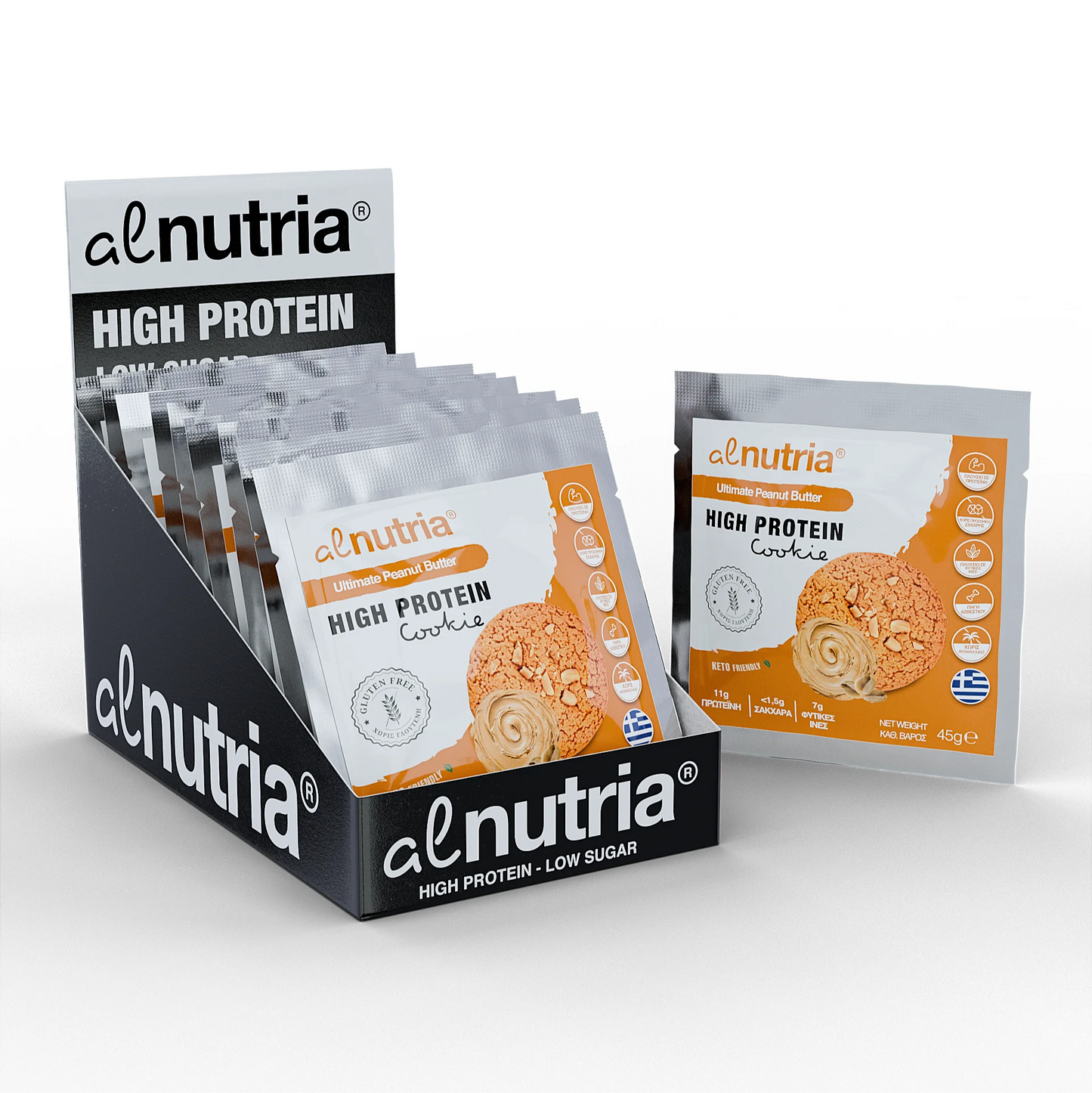 Gluten Free Ultimate Peanut Butter High Protein Cookies (12x45g)
